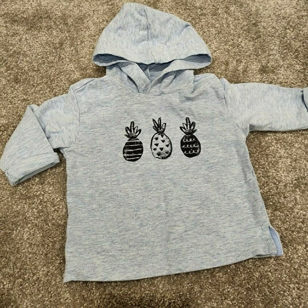 Focus Kids Boys Pineapple Hoodie Sz 6M